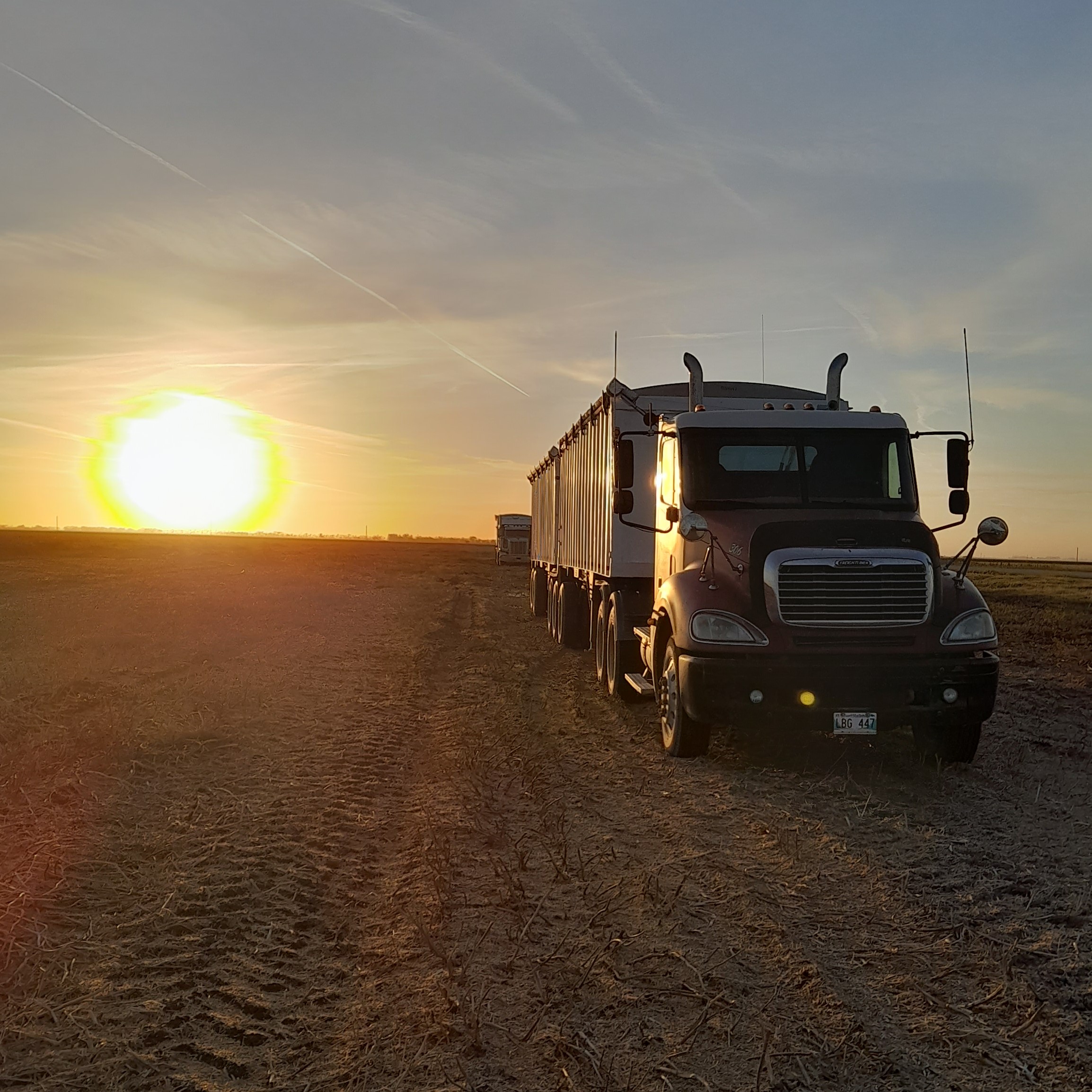 Truck at Sunset